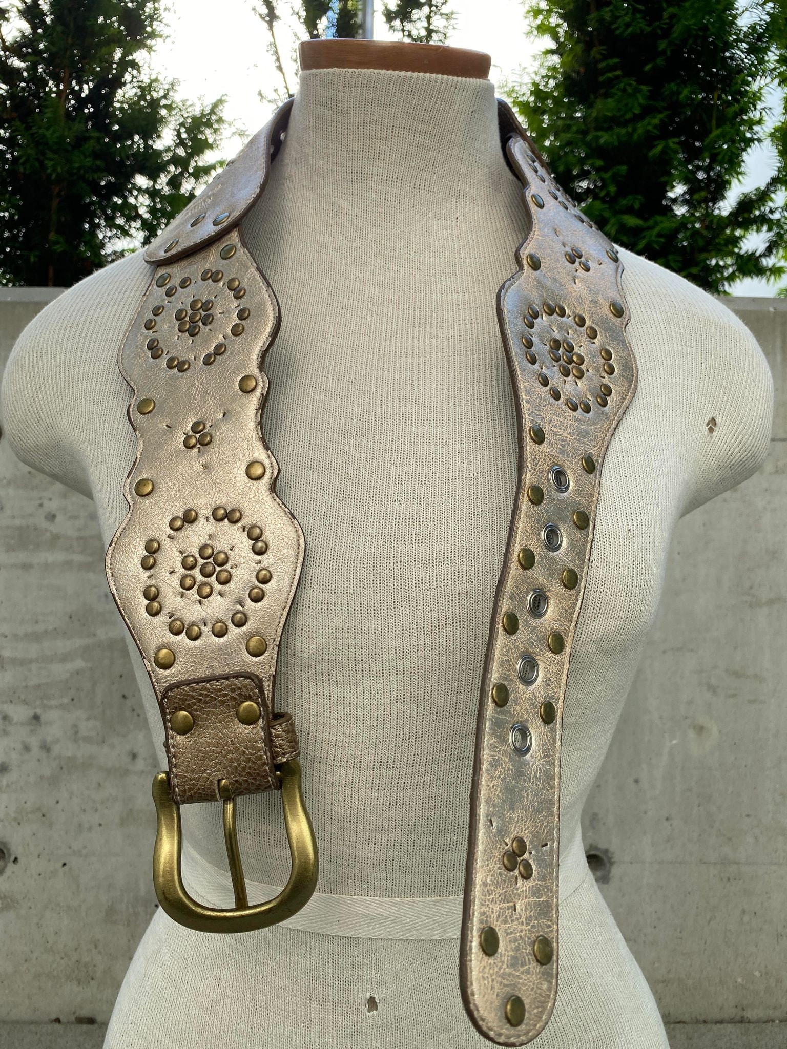 KATHY Van Zeeland Studded Belt Y2K Glam Cowgirl Western Rhinestones Leather S KATHY VAN ZEELAND Western Rhinestone Belt | Mercari main image 2