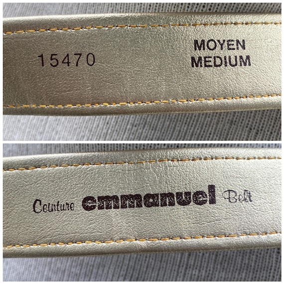 1980s Ceinture Emmanuel belt, Vintage silver and … - image 7