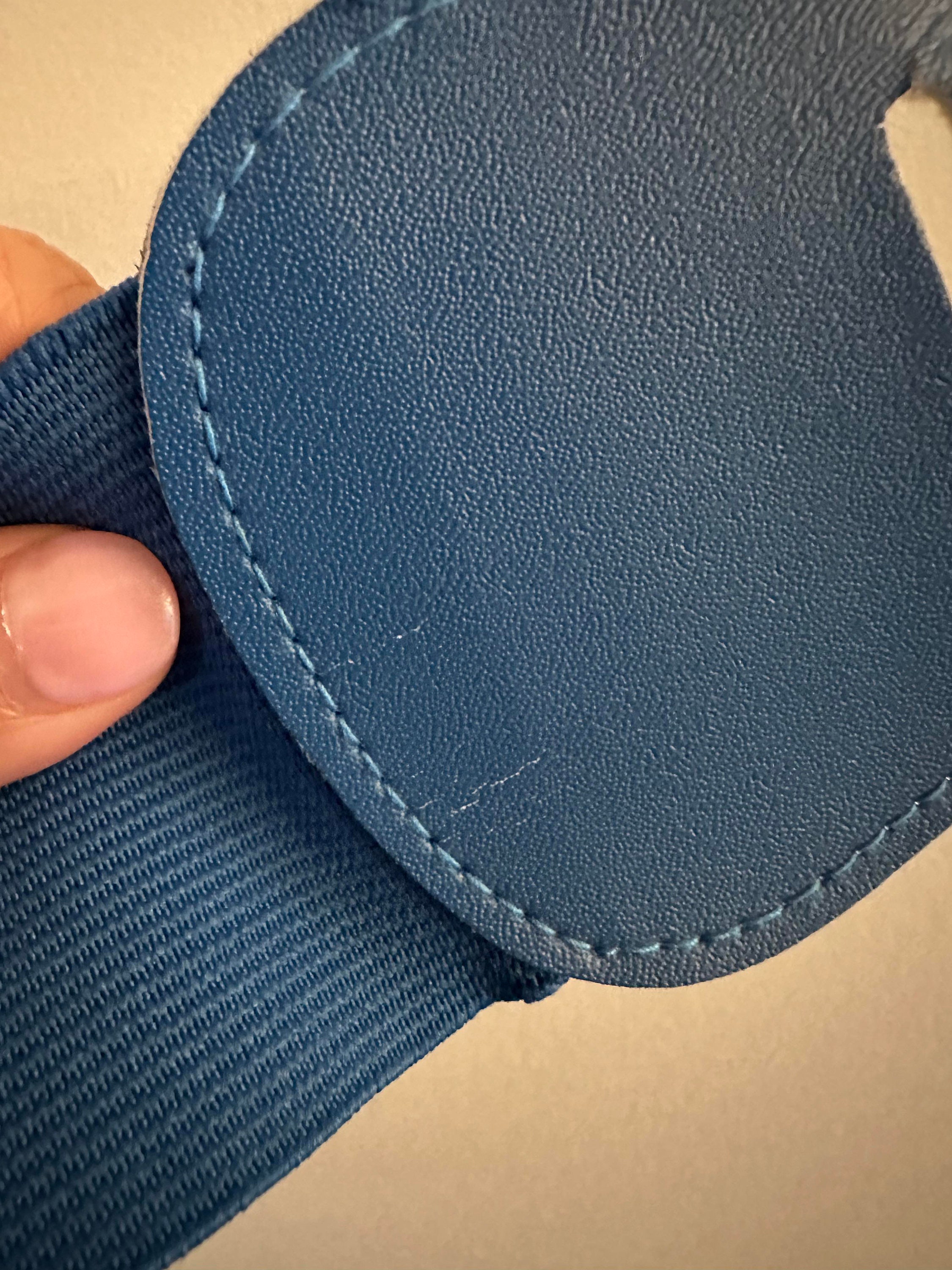 80s Electric Blue Elastic Belt, Vintage Wide Stretch Corset  display picture 1