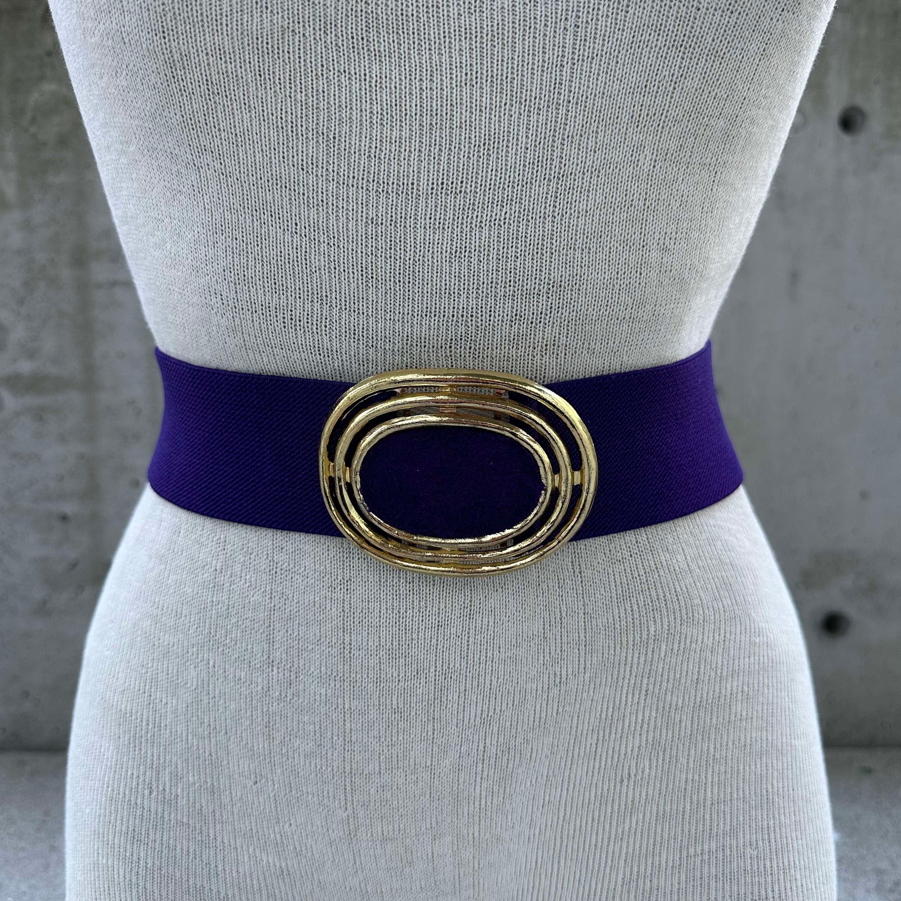 Vintage Schiaparelli Black Belt with Large Silver Buckle Size Small/Medium Leather belt Schiaparelli Black size 35 Inches in Leather  main image 2