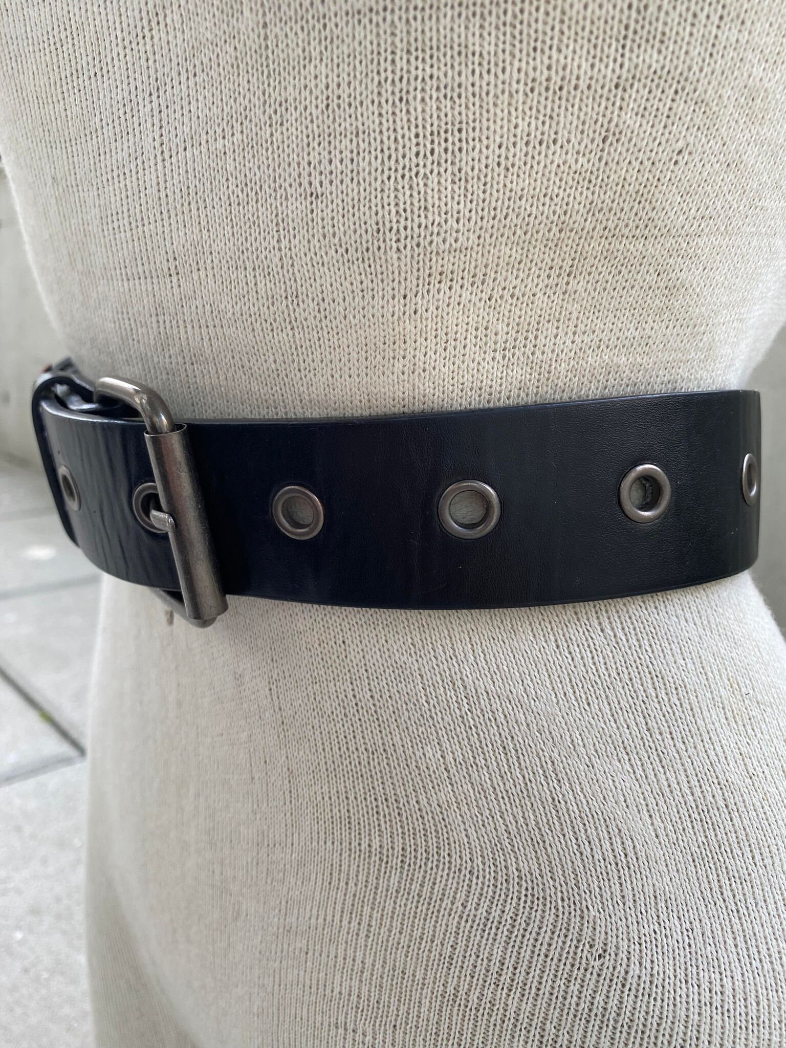 Y2K Multicolor Studded Belt, Vintage Goth Metal Belt Y2K Multicolor Studded Belt, Vintage Goth Metal Belt
