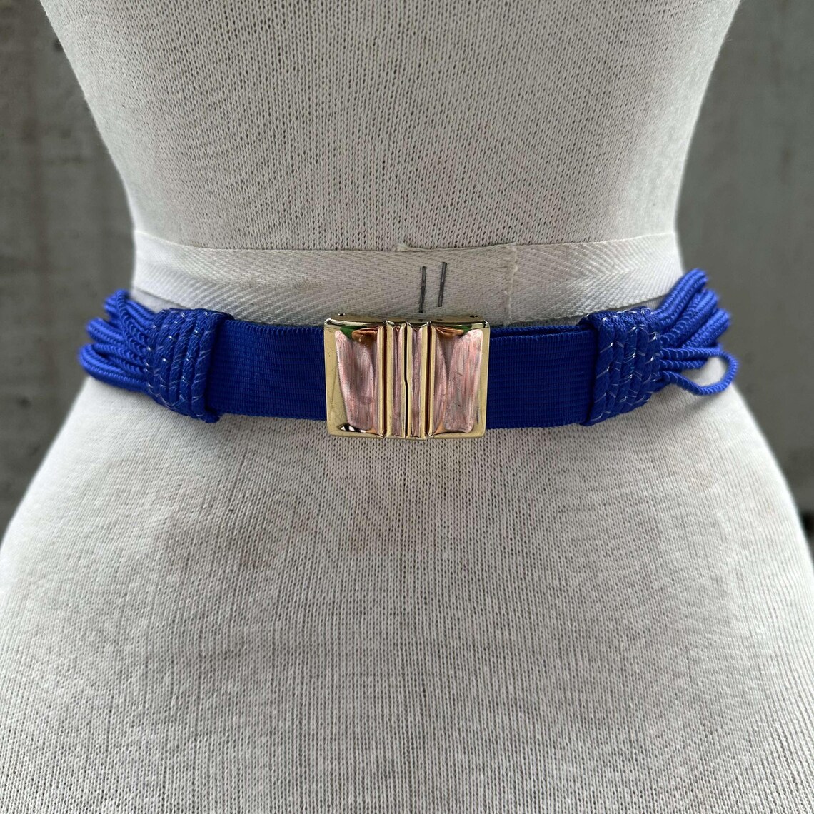 1970s Gutos W Germany Electric Blue Rope Belt, German Statement Belt ...