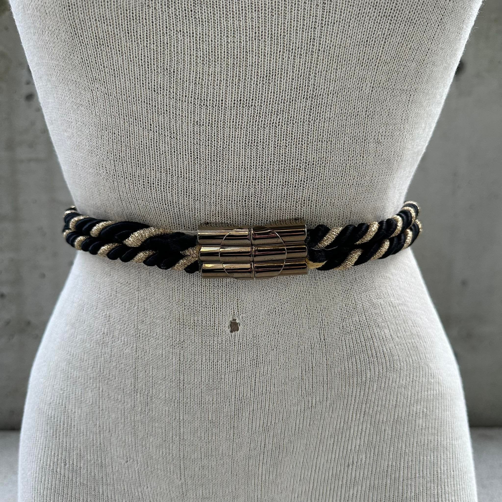 Vintage 80’s Festival Fancy Beaded Wide Twist Rope Cinch Elastic Belt Rope Wide Belts for Women for sale | eBay main image 2