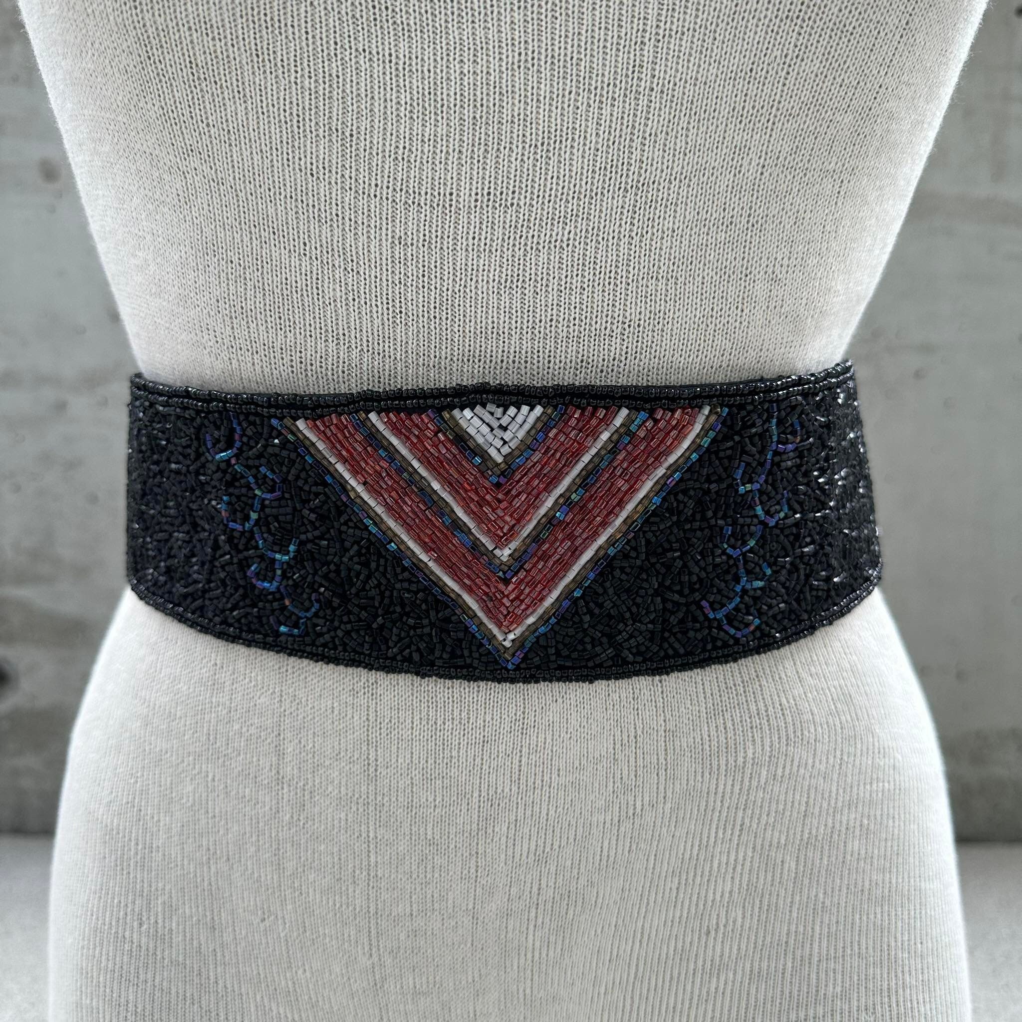 1980s Beaded Cummerbund - Etsy display picture 3