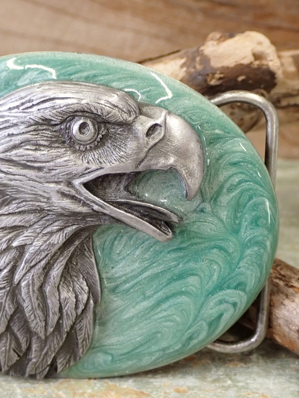 80s Siskiyou Buckle Co, Vintage Pewter Bald Eagle Belt 80s Siskiyou Buckle Co, Vintage Pewter Bald Eagle Belt