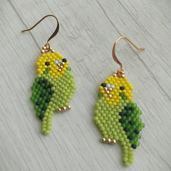 Parrot Earrings Etsy