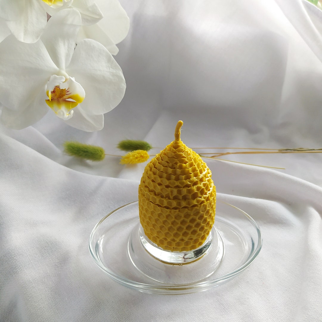 100 Beeswax Candle Egg Candle Easter Egg Color Egg Colored Wax Egg Etsy