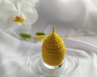 100% Beeswax candle - Egg candle - Easter egg - Color egg - Colored wax egg