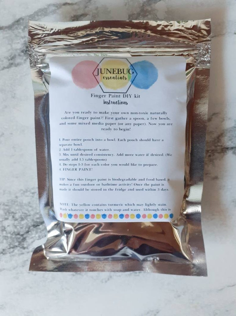 Finger Paint DIY Kit // a fun do it yourself art kit that is Etsy