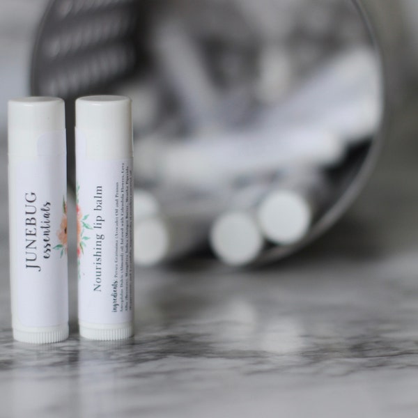 Calendula Lip Balm // luxurious skin nourishing and repairing lip cream for dry and chapped lips