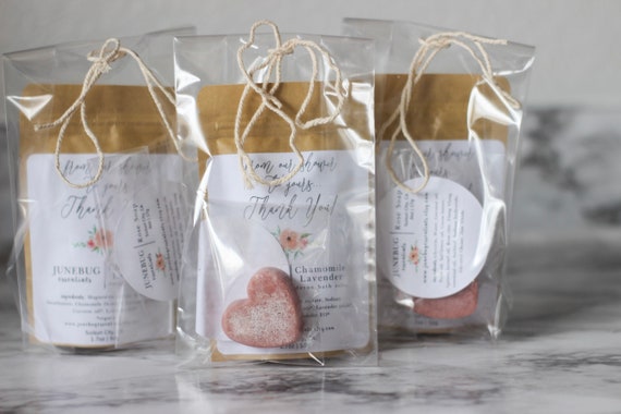 bath salt baby shower favors