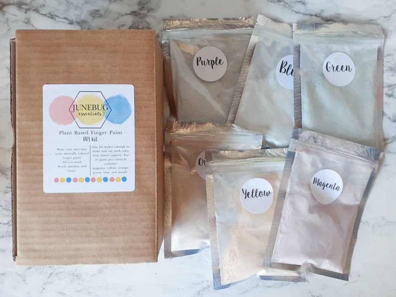 Finger Paint DIY Kit // a fun do it yourself art kit that is Etsy