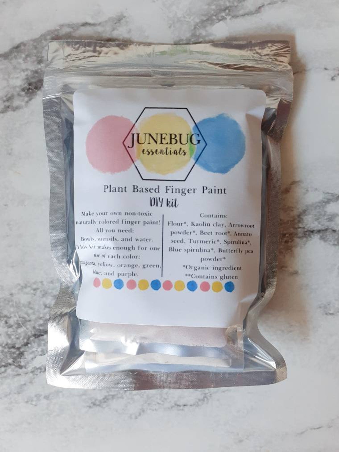 Finger Paint DIY Kit // a fun do it yourself art kit that is Etsy