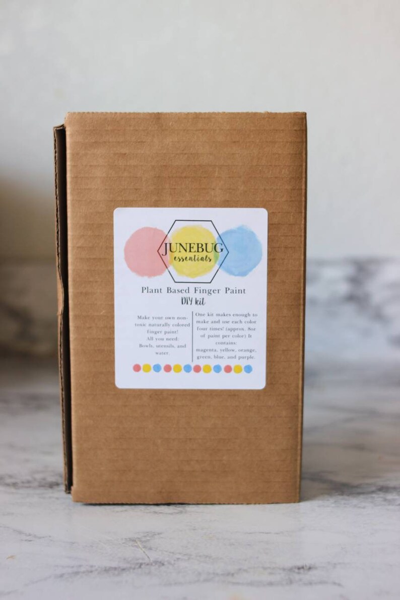 Finger Paint DIY Kit // a fun do it yourself art kit that is Etsy