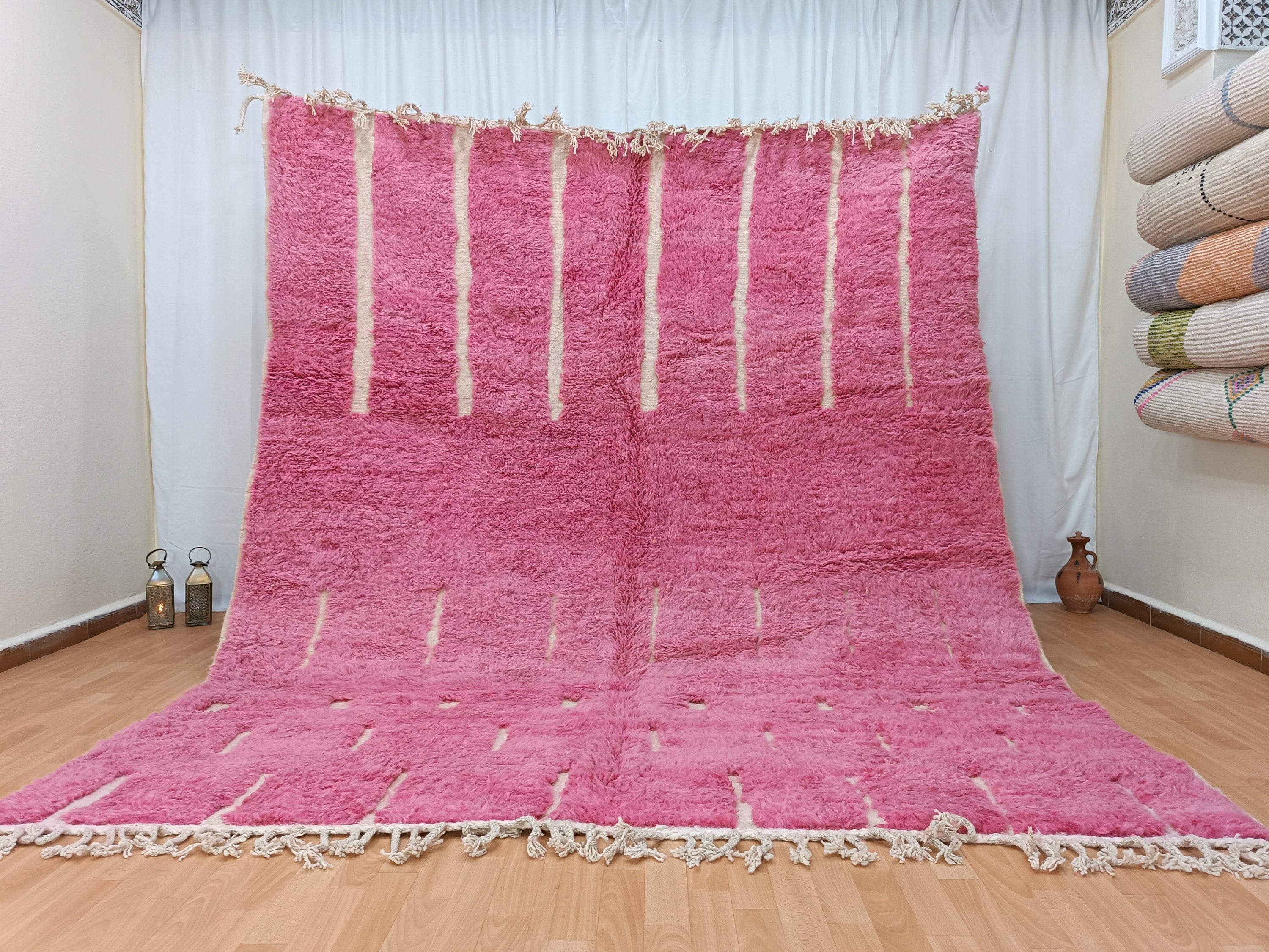Pink Arabic Rug Handmade Pink Moroccan Rug, Authentic Berber Wool Carpet - Etsy