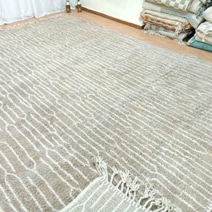 Custom Beige Rug, Handmade Custom Rug, Area Large Rug, Wool Rug, Tapis Berbere, Marrokanisher Teppich, designer rug for living room, image 2