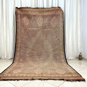 Berber Moroccan Rug, 5x9 Vintage Authentic Rug, Berber Nomad Rug, Handmade Carpet, Tribal Sbaai Rug, Maruecos Alfombras, Tapis Marocain