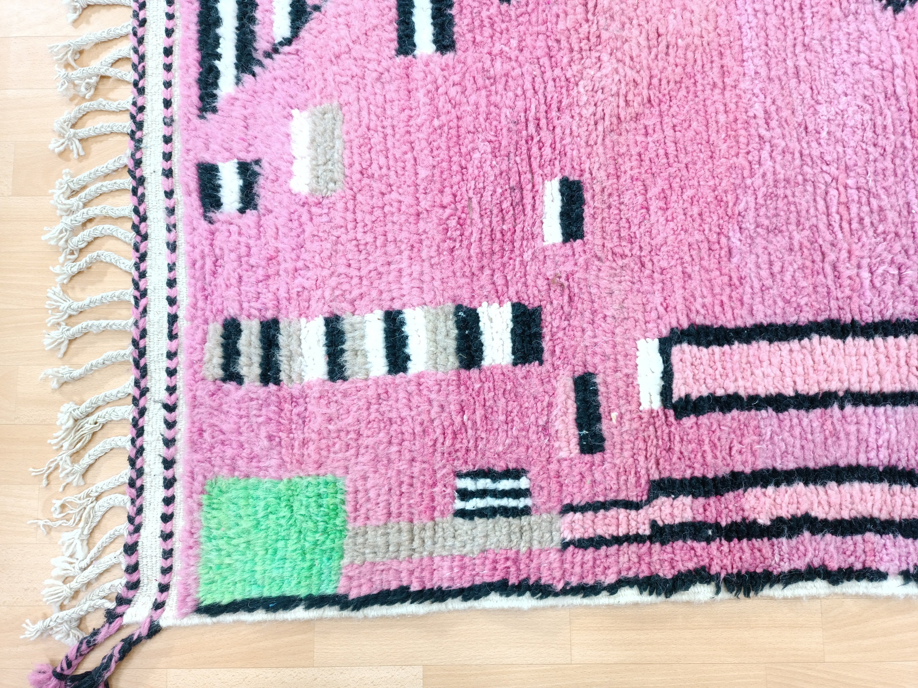 Pink Arabic Rug Handmade Pink Moroccan Rug, Berber Wool Carpet, Custom Rug - Etsy