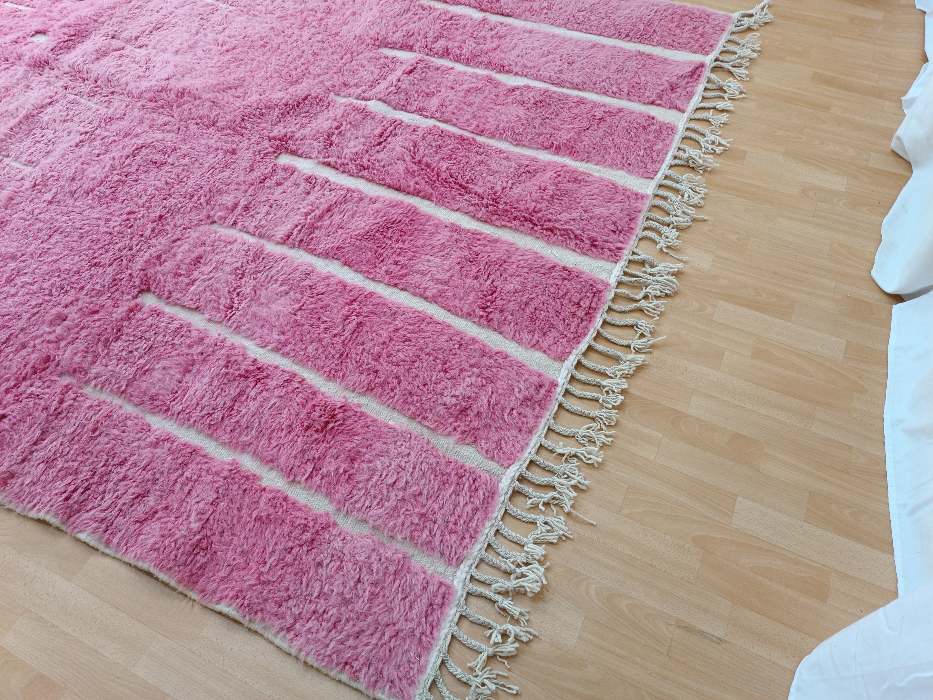 Pink Arabic Rug Handmade Pink Moroccan Rug, Authentic Berber Wool Carpet - Etsy