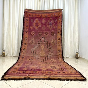 Area Moroccan Rug, 5x11 Vintage Authentic Rug, Berber Vintage Rug, Handmade Carpet, Tribal Wool Rug, Maruecos Alfombras, Tapis Marocain