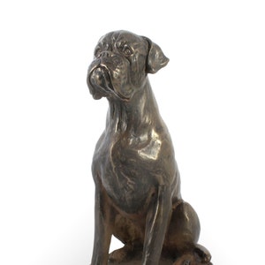 Boxer Statue, Cold Cast Bronze Sculpture, Home and Office Decor, Dog Trophy, Dog Figurine, Dog Memorial, Dog Statuette