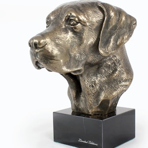 Labrador Retriever Statue, Cold Cast Bronze Sculpture, Marble Base, Home and Office Decor, Dog Trophy, Dog Figurine, Dog Memorial