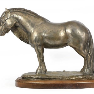 Fell ponny mare Horse Statue, Cold Cast Bronze Sculpture, Wooden Base, Home and Office Decor, Horse Trophy, Horse Figurine, Horse Memorial