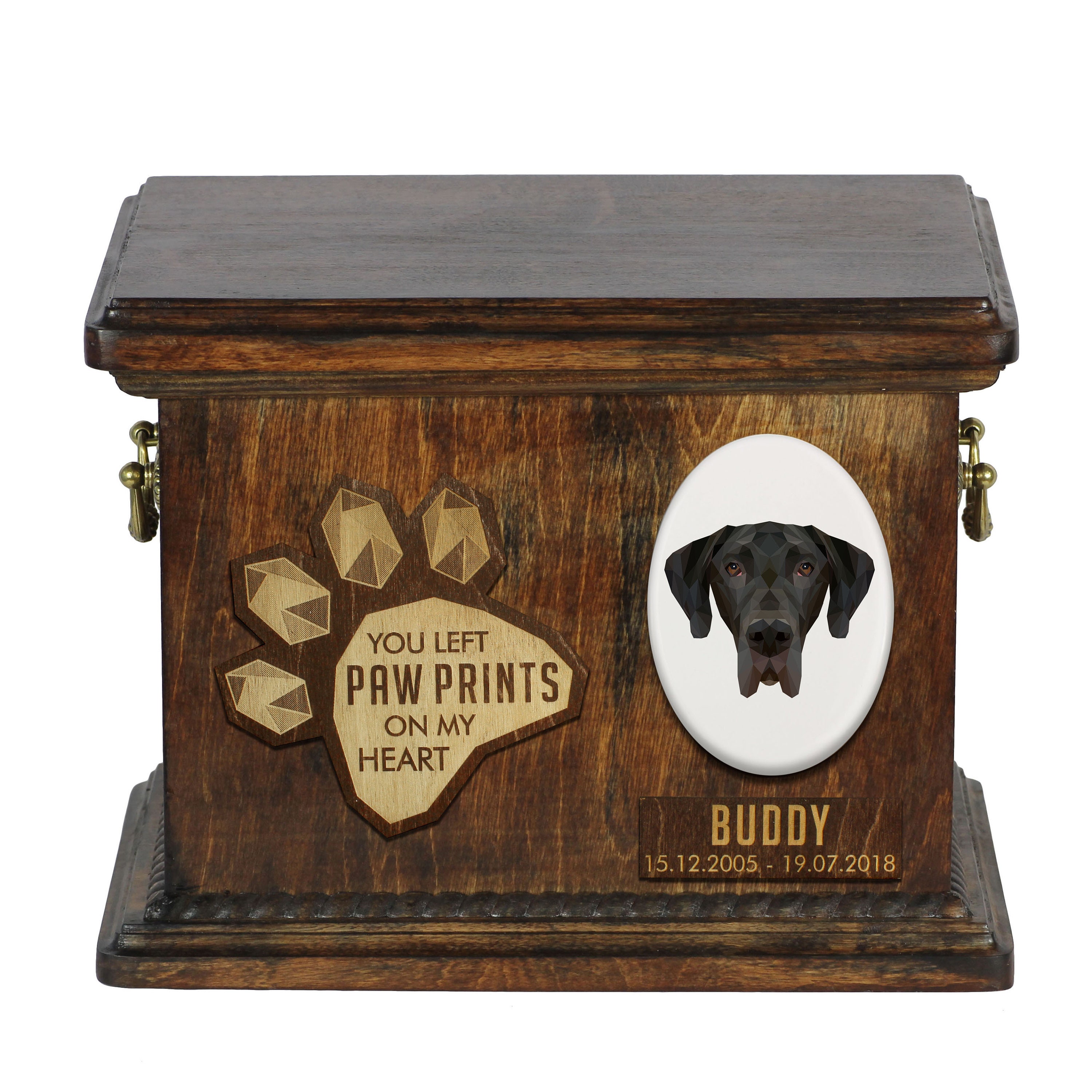 Great Dane Urn for Dog Ashes Personalized Memorial With a Etsy