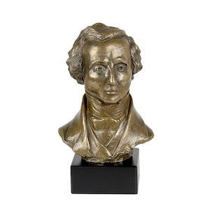 Felix Mendelssonn Statue, Cold Cast Bronze Sculpture, Marble Base, Home and Office Decor, Trophy, Statuette