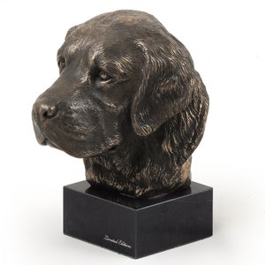 Golden Retriever Statue, Cold Cast Bronze Sculpture, Marble Base, Home and Office Decor, Dog Trophy, Dog Figurine, Dog Memorial