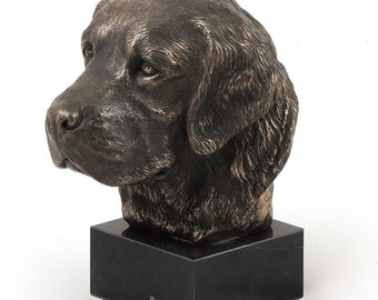 Golden Retriever Statue, Cold Cast Bronze Sculpture, Marble Base, Home and Office Decor, Dog Trophy, Dog Figurine, Dog Memorial