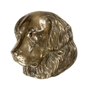 Golden Retriever Bust, Cold Cast Bronze Sculpture, Small dog bust, Home and Office Decor, Dog Trophy, Dog Memorial