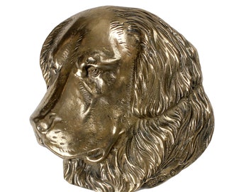 Golden Retriever Bust, Cold Cast Bronze Sculpture, Small dog bust, Home and Office Decor, Dog Trophy, Dog Memorial