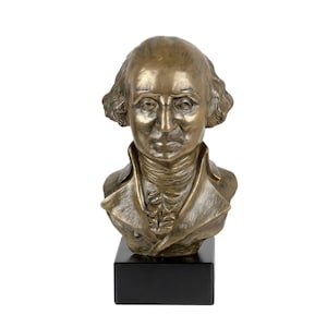 George Washington Statue, Cold Cast Bronze Sculpture, Marble Base, Home and Office Decor, Trophy, Statuette