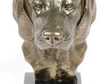 Bavarian Mountain Hound Statue, Cold Cast Bronze Sculpture, Marble Base, Home and Office Decor, Dog Trophy, Dog Figurine, Dog Memorial