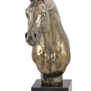 Arabian Horse Statue, Cold Cast Bronze Sculpture, Marble Base, Home and Office Decor, Horse Trophy, Horse Figurine, Horse Memorial