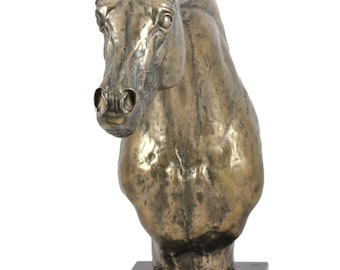 Arabian Horse Statue, Cold Cast Bronze Sculpture, Marble Base, Home and Office Decor, Horse Trophy, Horse Figurine, Horse Memorial