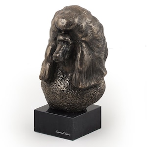 Poodle Statue, Cold Cast Bronze Sculpture, Marble Base, Home and Office Decor, Dog Trophy, Dog Figurine, Dog Memorial