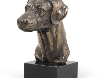 Doberman Statue, Cold Cast Bronze Sculpture, Marble Base, Home and Office Decor, Dog Trophy, Dog Figurine, Dog Memorial