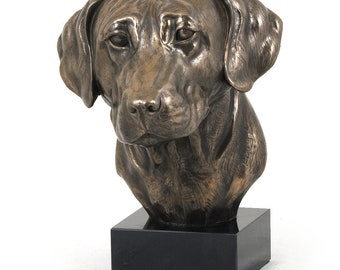 Rhodesian Ridgeback Statue, Cold Cast Bronze Sculpture, Marble Base, Home and Office Decor, Dog Trophy, Dog Figurine, Dog Memorial