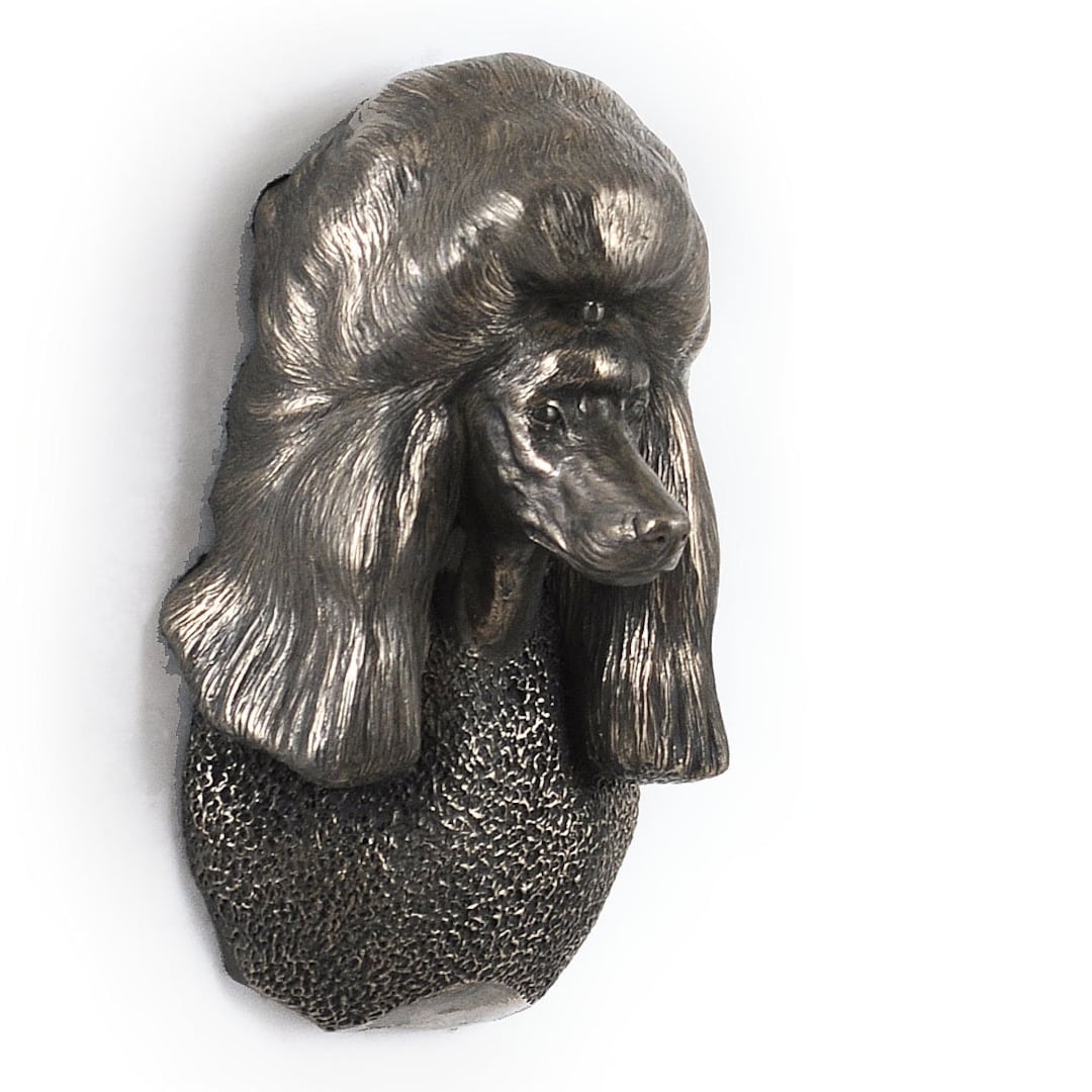 Buste / Statue Caniche – Art Dog – Édition Limitée – Résine Bronze – Fabriqué Pologne