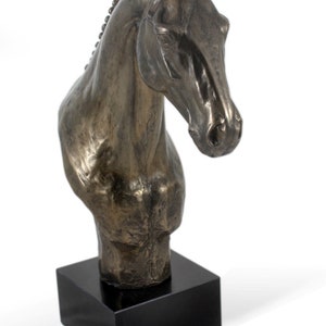 Hanoverian Horse Statue, Cold Cast Bronze Sculpture, Marble Base, Home and Office Decor, Horse Trophy, Horse Figurine, Horse Memorial