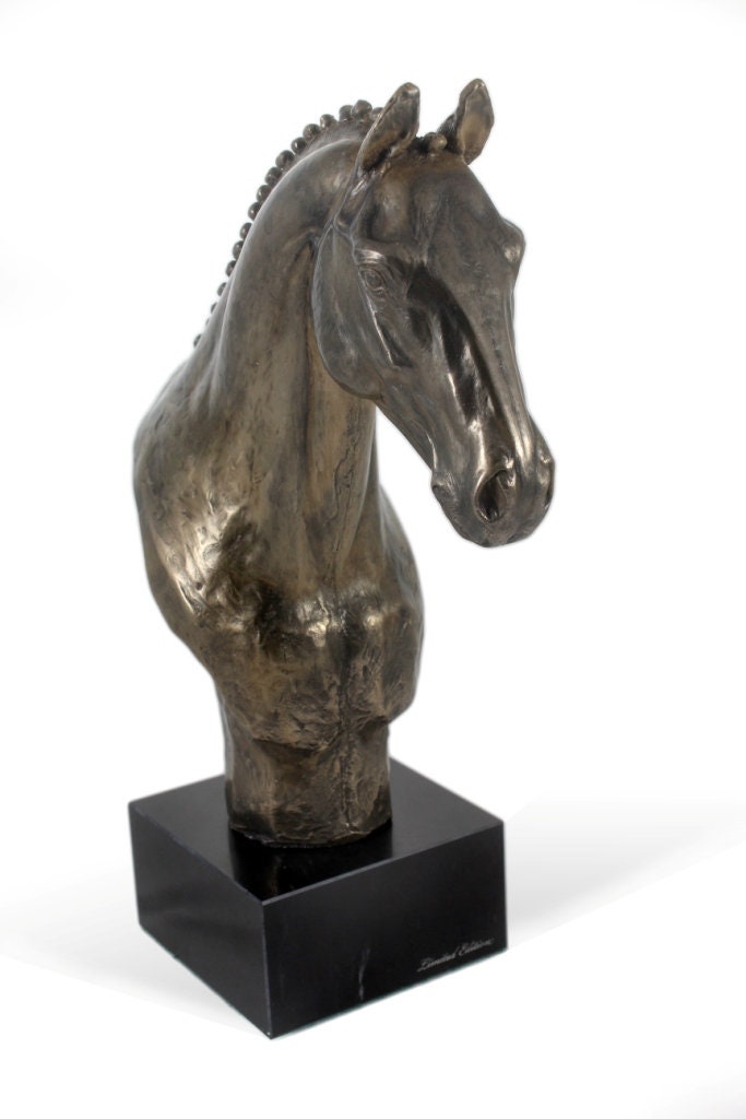 Figurine Ancienne Style Bronze - Fille Et Cheval (attention, Oreille Du Cheval Abimée)