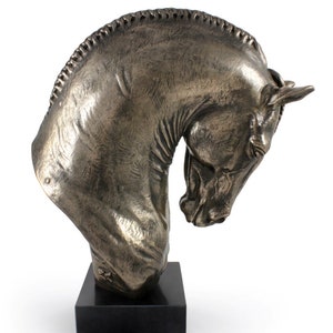 Andalusian Horse Statue, Cold Cast Bronze Sculpture, Marble Base, Home and Office Decor, Horse Trophy, Horse Figurine, Horse Memorial
