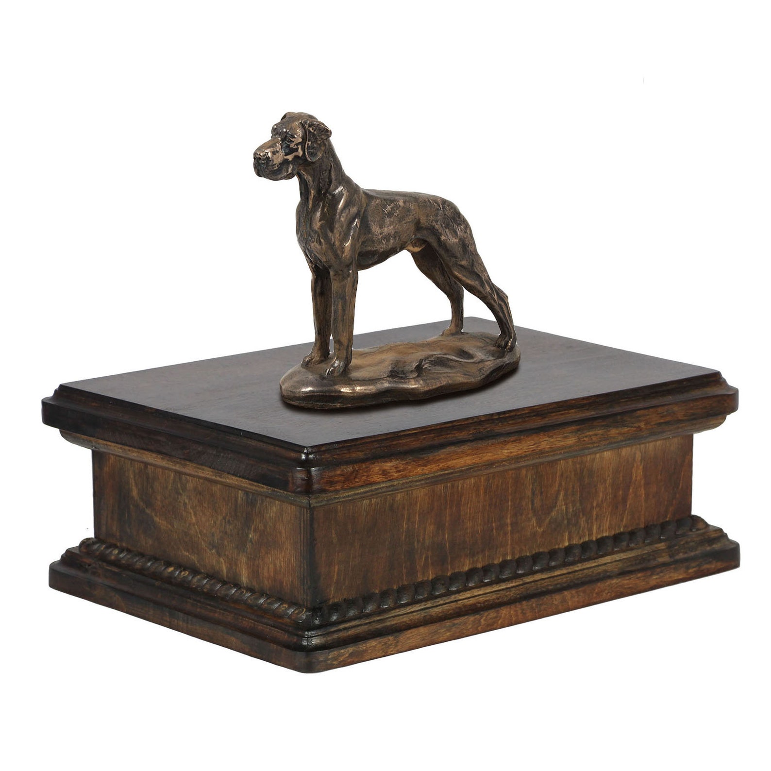 Great Dane Uncropped Urn for Dog Ashes Memorial With Statue Etsy UK