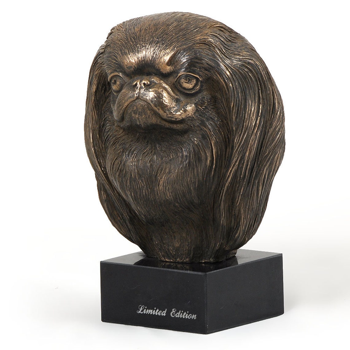 Japanese Chin Statue Cold Cast Bronze Sculpture Marble Base Etsy UK