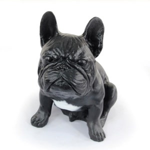 Black French Bulldog Statue, Cold Cast Bronze Sculpture, Home and Office Decor, Dog Trophy, Dog Figurine, Dog Memorial, Dog Statuette