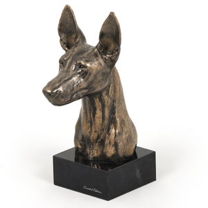 Pharaoh Hound Statue, Cold Cast Bronze Sculpture, Marble Base, Home and Office Decor, Dog Trophy, Dog Figurine, Dog Memorial