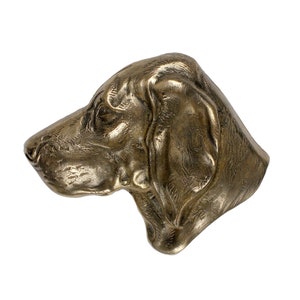 Weimaraner Bust, Cold Cast Bronze Sculpture, Small dog bust, Home and Office Decor, Dog Trophy, Dog Memorial