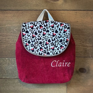 Sac à dos personnalisé pour enfant Petit sac pour filles Mini sac à dos pour garçons Sac à dos préscolaire Cartable personnalisé avec nom de retour à l'école